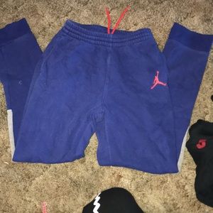 Blue jordan joggers